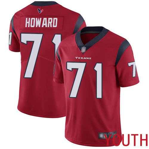Houston Texans Limited Red Youth Tytus Howard Alternate Jersey NFL Football #71 Vapor Untouchable